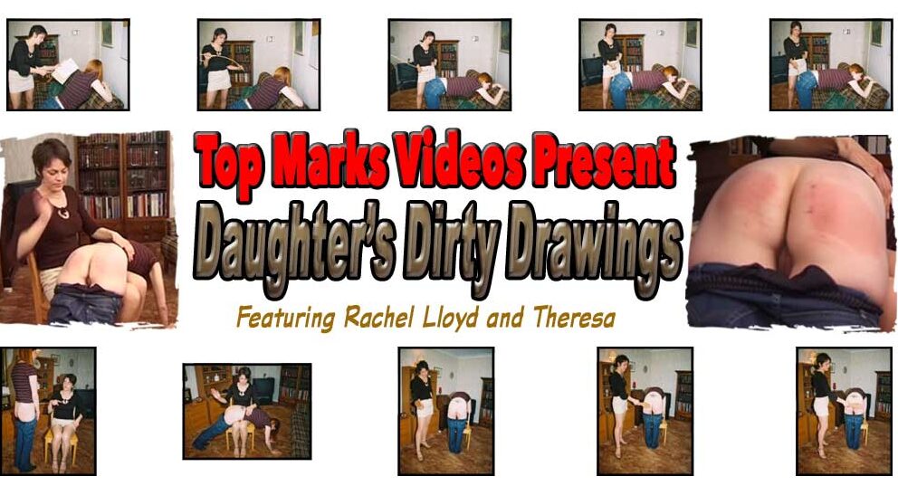 Vicky suffers a hard spanking and caning from her mom