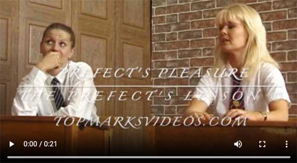 Free Spanking Video The Prefects Lesson with Sam Johnson, Sally Cavender and Georgina Springthorpe from Top Marks Videos