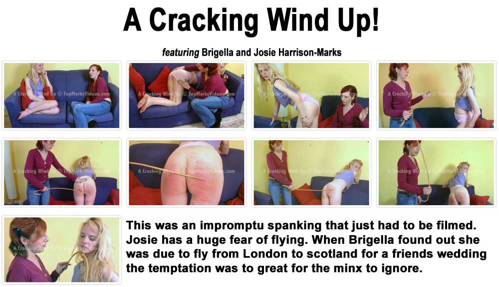 This was an impromptu spanking that just had to be filmed. Josie has a huge fear of flying. When Brigella found out she was due to fly from London to scotland for a friends wedding the temptation was to great for the minx to ignore.