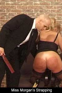 Free Fem Dom Video - Miss Morgan's Strapping - with Miss Morgan and Master Kain