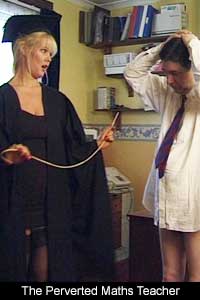 Free Fem Dom Caning Video Mistress Samantha administers a hard caning to the bare bottom of a perverted maths teacher 